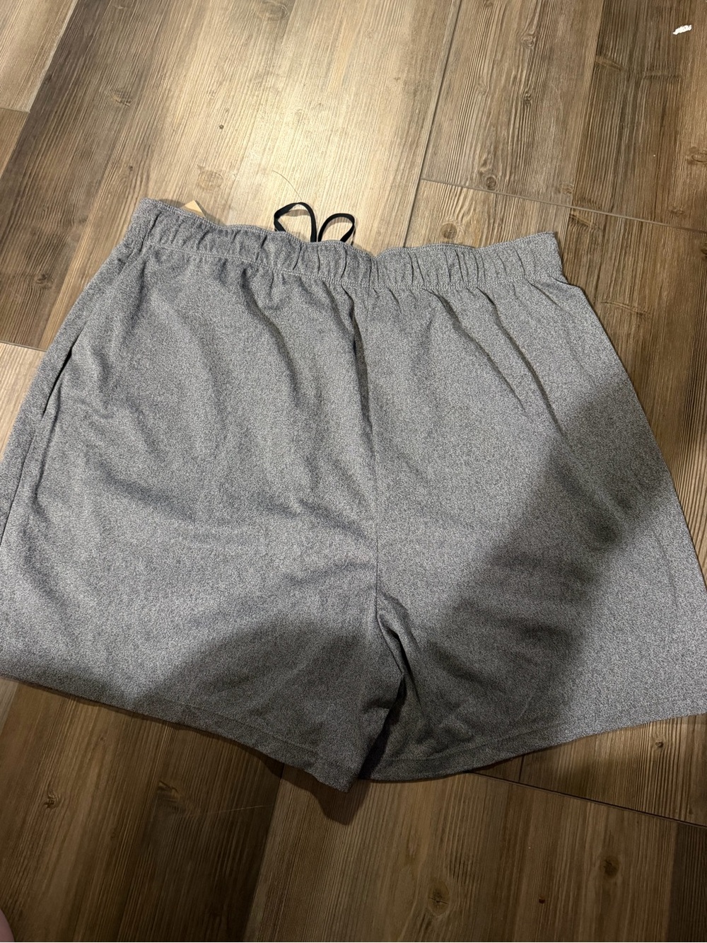Nike Women's Heather Gray Athletic Shorts with Black Drawstring - Picture 4 of 8